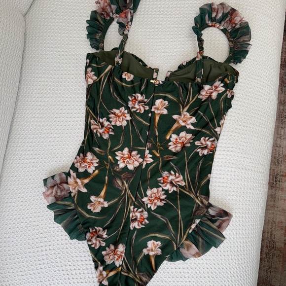 PatBO // NWT Botanic Retro Flutter One Piece Swimsuit - Picture 3 of 5
